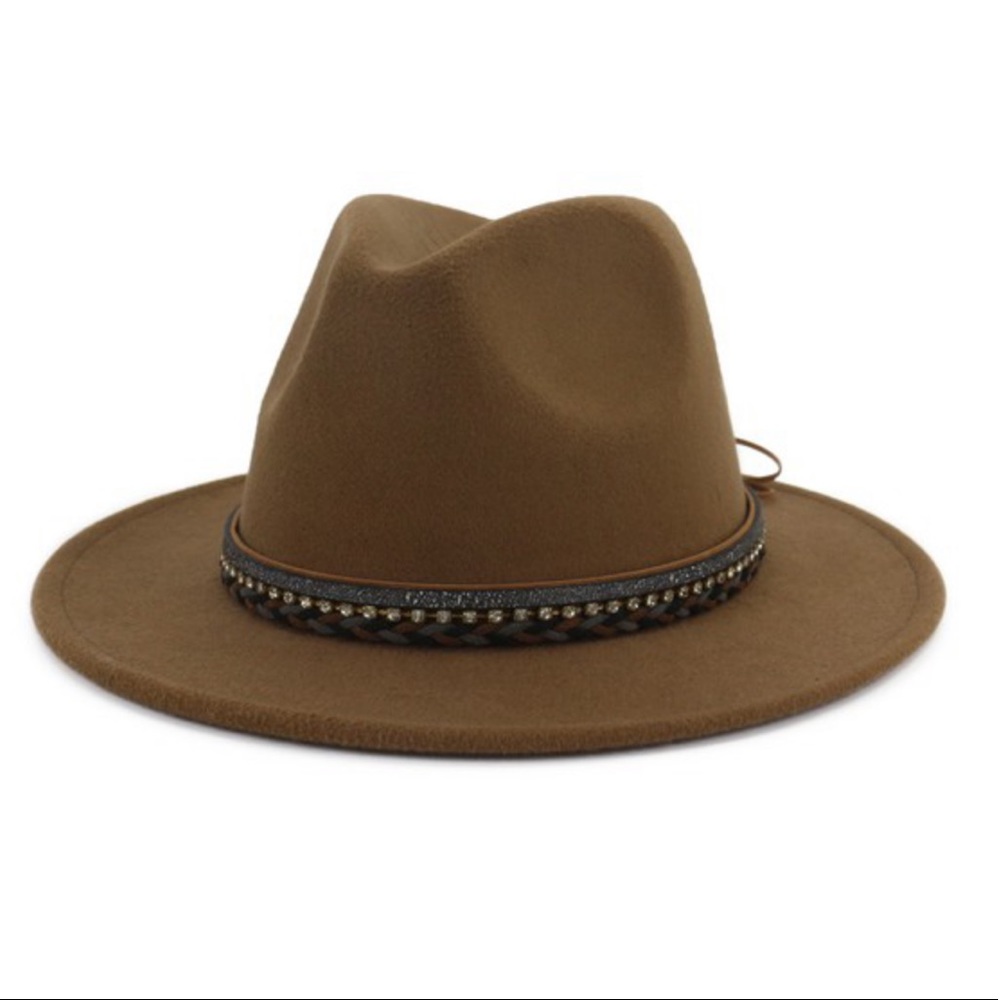 Adrienne Hard Shell Rancher Fedora Hat-10 Colors Available